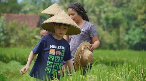 Learning to Farm and Plant Rice: A Soulful Family Adventure in the Heart of Ubud