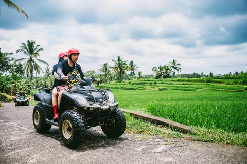 ATV Through Tunnel and Waterfall with Kuber Adventures