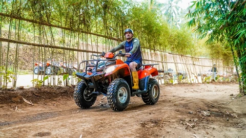 Ubud ATV Quad Bike Adventure with Gorilla Cave and Lunch