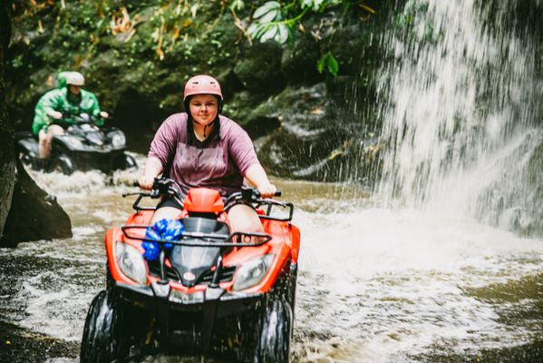 ATV Through Tunnel and Waterfall with Kuber Adventures