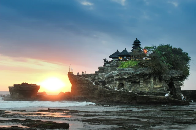 Bali highland lake mountain view